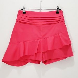 Zara Shorts NWT Pink High Waisted Flounce Ruffle
